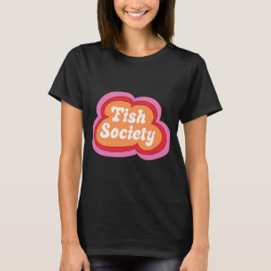 Camiseta Sociedade de Peixes (Laranja no Roxo)