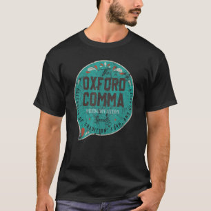 Camiseta Sociedade de Preservação da Vírgula de Oxford da E