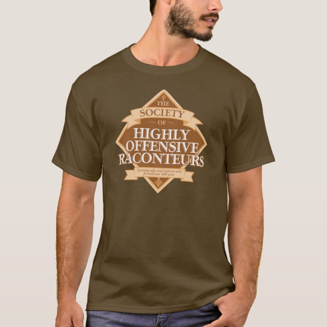 Camiseta Sociedade de Racontadores Altamente Ofensivos (Frente)