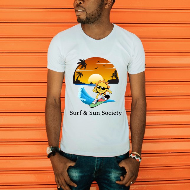Camiseta Sociedade de Surf e Sol  (Criador carregado)
