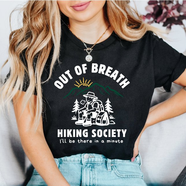 Camiseta Sociedade Divertida de Caminhada Sem Fôlego (Criador carregado)
