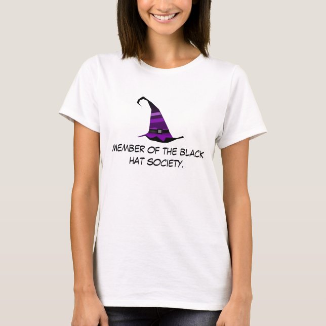 Camiseta Sociedade do chapéu negro (Frente)