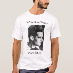 Camiseta Sociedade do rosa branco, Hans Scholl