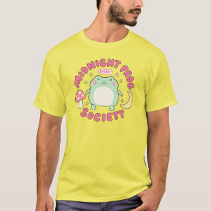 Camiseta Sociedade do Sapo da Meia-Noite Kawaii Cogumelo Pa