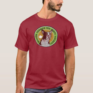 Camiseta Sociedade do tea party de Boston Terrier -