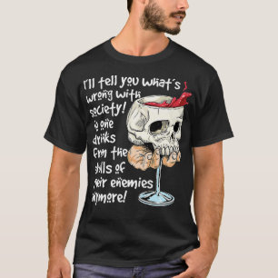 Camiseta Sociedade Errada Bebe Do Crânio De Seus Inimigos
