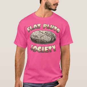 Camiseta Sociedade Flat Plutão Funny Space Planet Astronome