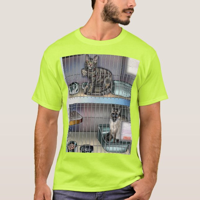 Camiseta Sociedade Humanitária para Gatos primeiro (Frente)