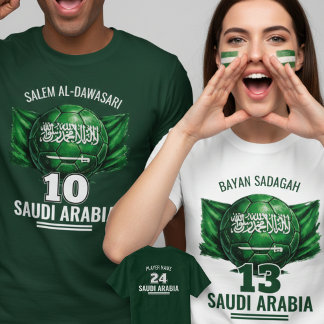 Camiseta Sociedade Nacional da Bandeira de Futebol da Arábi