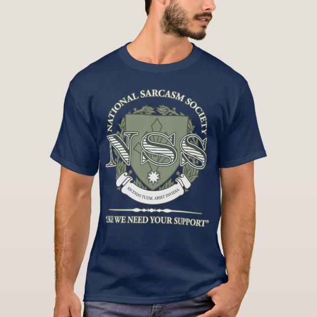 Camiseta Sociedade nacional do sarcasmo (Frente)