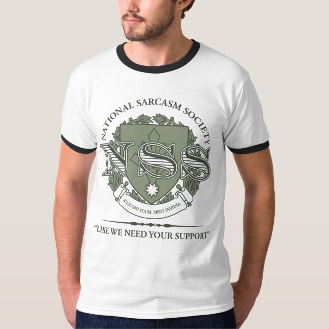 Camiseta Sociedade nacional do sarcasmo (Frente)