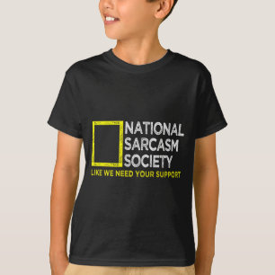 Camiseta Sociedade Nacional do Sarcasmo Design Vintage Satí