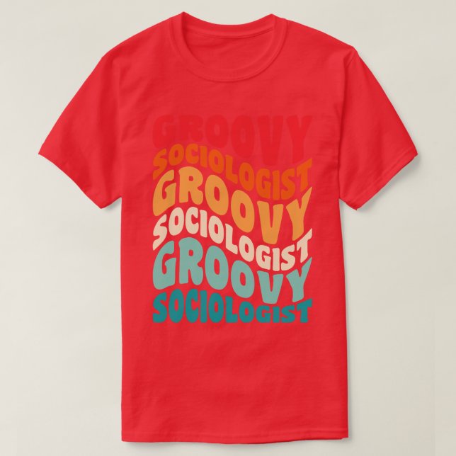 Camiseta Sociólogo Vintage Retro 60s 70s 80s Vibes (Frente do Design)