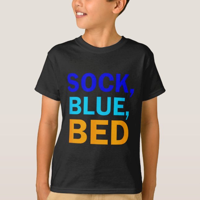 Camiseta Sock Blue Bed _ Awesome Sock Blue Bed  (Frente)