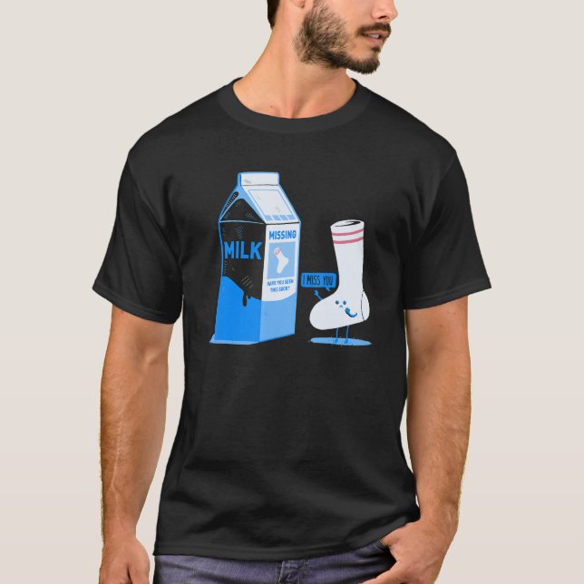 Camiseta Sock de Leite Parceiro Ausente (Frente)