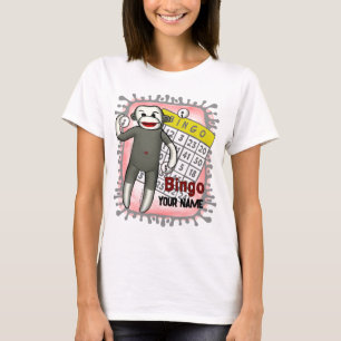 Camiseta Sock Monkey Bingo T-Shirt