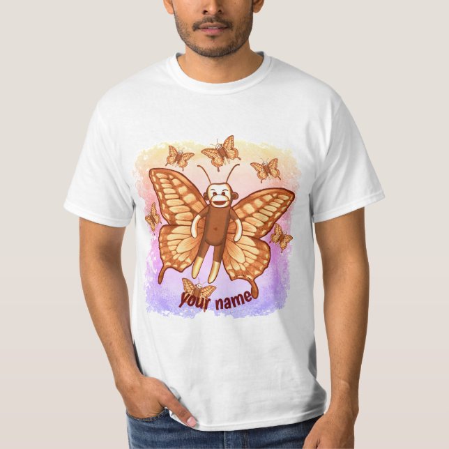 Camiseta Sock Monkey Butterfly (Frente)