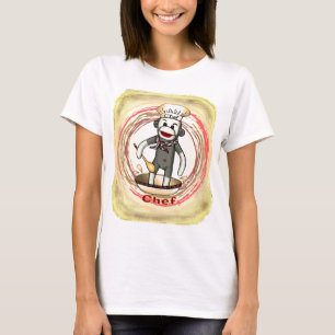 Camiseta Sock Monkey Chef T-Shirt