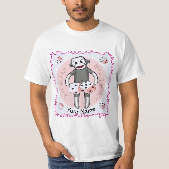 Camiseta Sock Monkey Dice (Frente)