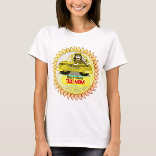 Camiseta Sock Monkey Taxi Mãe
