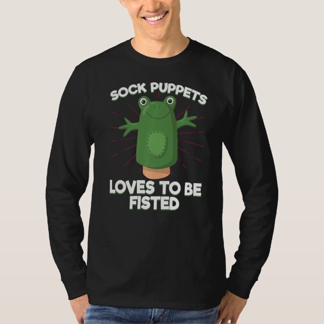 Camiseta Sock Puppet Love To be Fiste Meias (Frente)