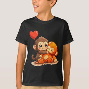 Camiseta Soco de macaco bebê lindo bebê animal engraçado gr