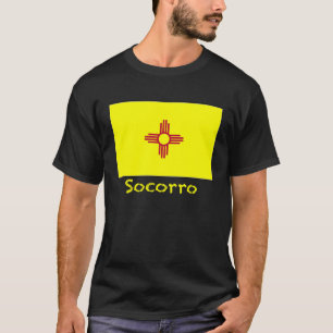 Camiseta Socorro Novo México EUA Bandeira Souvenir