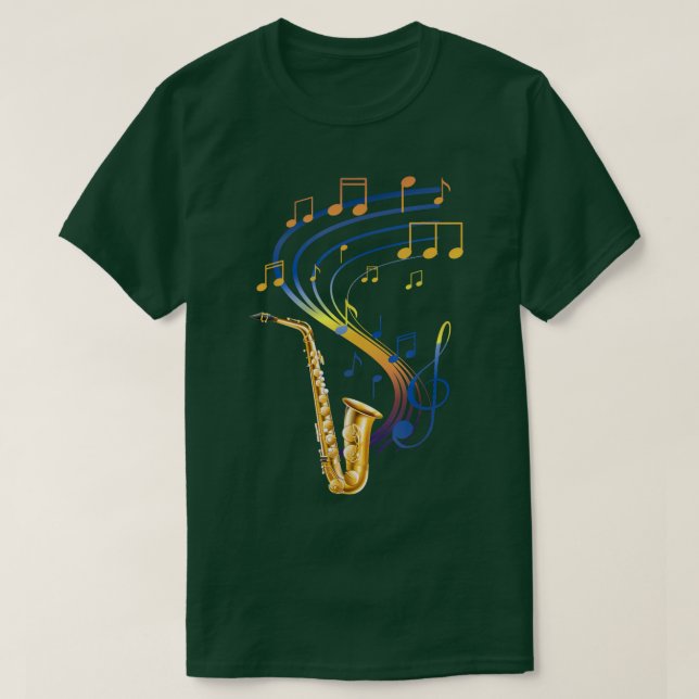 Camiseta Socorro-saxofone-saxofone musical saxofone (Frente do Design)