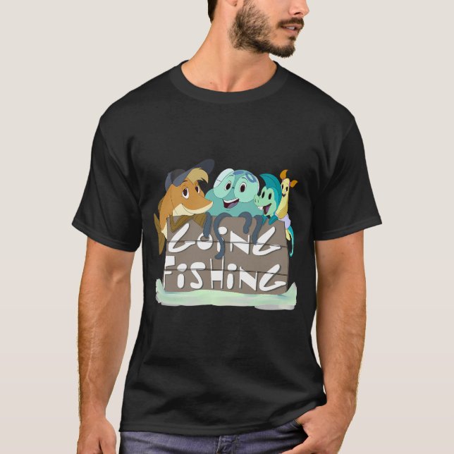 Camiseta Socorro! Sou um Peixe - Indo Pescar (Frente)