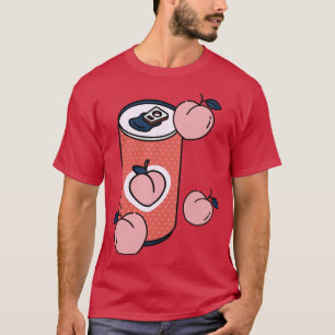 Camiseta Soda de pêssego japonês