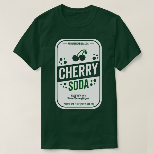 Camiseta Soda Group Halloween Costume Cherry Soda (Frente do Design)