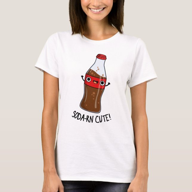 Camiseta Soda-rn Cute Engraçado Soda Pun (Frente)