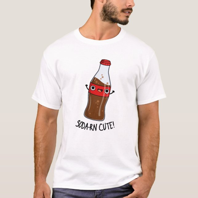 Camiseta Soda-rn Cute Engraçado Soda Pun (Frente)