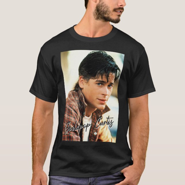 Camiseta Sodapop Curtis O Poster de cinema fora dos anos 80 (Frente)