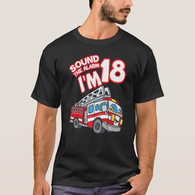 Camiseta Soe o alarme Sou 18 Bombeiros 18t (Frente)