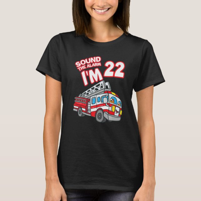 Camiseta Soe o alarme Sou 22 Bombeiros 22n (Frente)