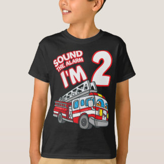 Camiseta Soe o alarme, sou o segundo do Bombeiro do Motor d