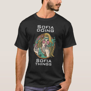 Camiseta Sofia fazendo