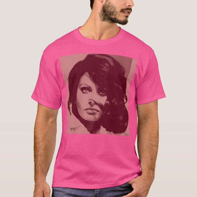 Camiseta Sofia Loren Em Maroon (Frente)