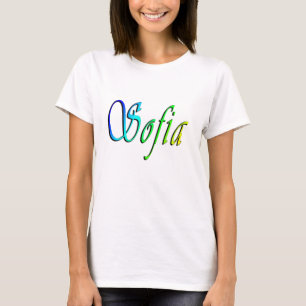 Camiseta Sofia Seu Nome Em Cor,