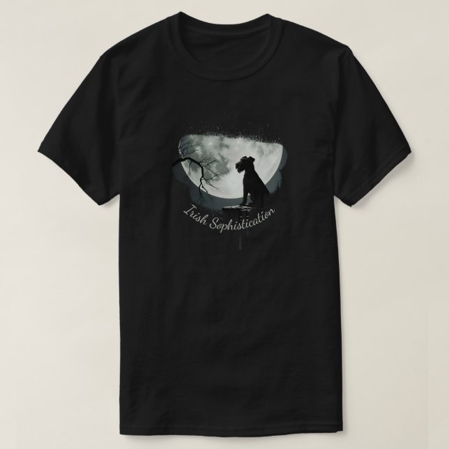 Camiseta Sofisticação do Terrier Irlandês (Frente do Design)