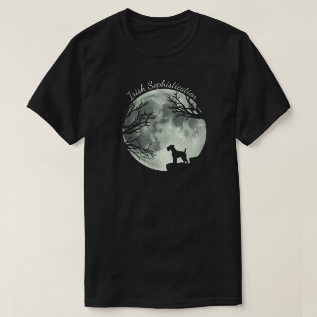 Camiseta Sofisticação do Terrier Irlandês (Frente do Design)