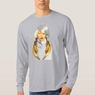 Camiseta Sofisticação Glamórica: Ícone de Moda Redefinido