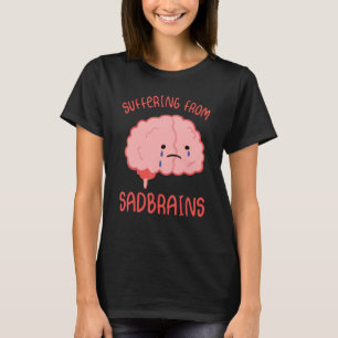 Camiseta Sofrimento De Sadbrains Cute Mental Health