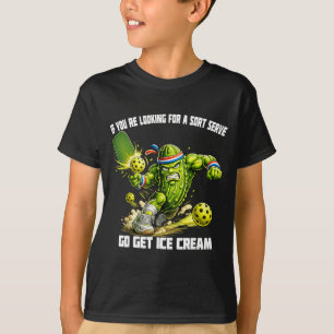 Camiseta Soft Serve Pickleball Jogando Pickle Ball Masculin