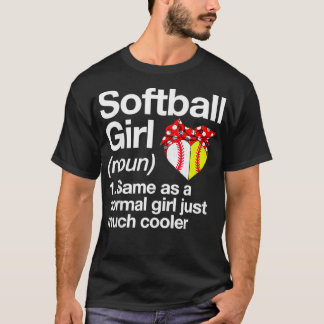 Camiseta Softba Definição De Rapariga Sassy Esportes Funny 