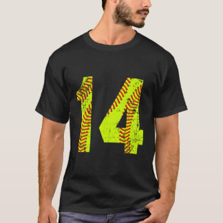 Camiseta Softball 14 Jersey Number