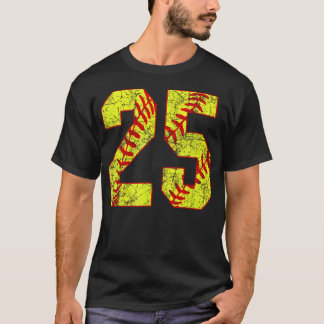 Camiseta Softball 25 Arremesso Rápido Amor Mãe de Softball 