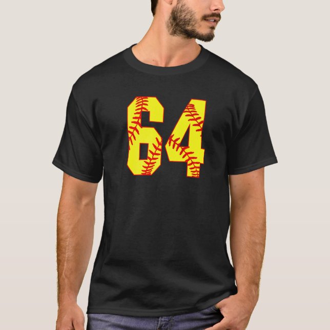 Camiseta Softball 64 Fast Pitch Love Softball Mãe Favorita (Frente)