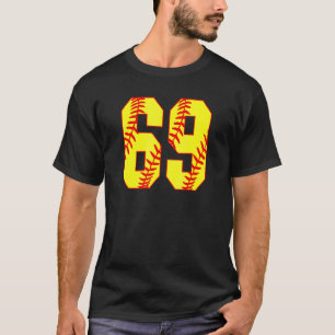 Camiseta Softball 69 Fast Pitch Love Softball Mãe Favorita